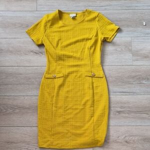 Enfocus Studio Mustard Mini Dress
